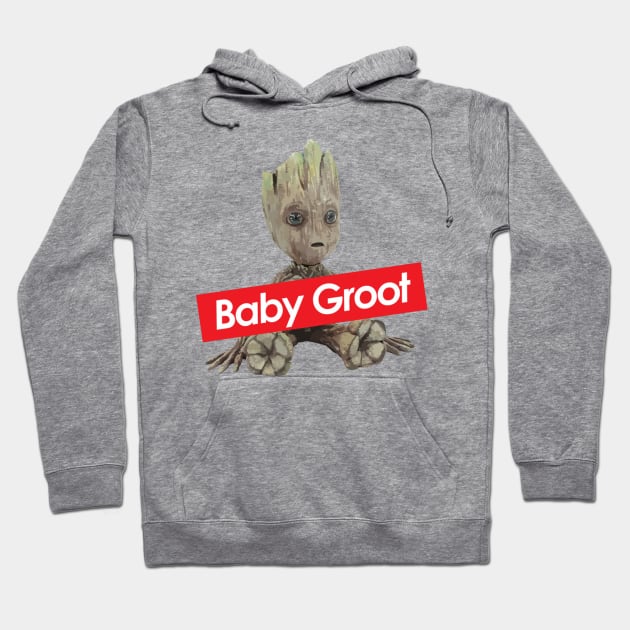 Baby Groot Supreme Hoodie by reddvelved